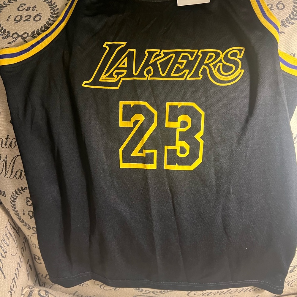 Black and Yellow Lakers Jersey